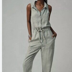 Young Fabulous and Broke Women's Size XS Green Sleeveless Jumpsuit